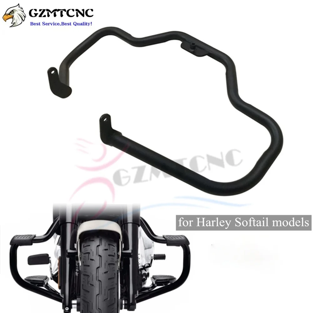 Mustache Engine Guard Highway Crash Bar For Harley Softail Fat Street