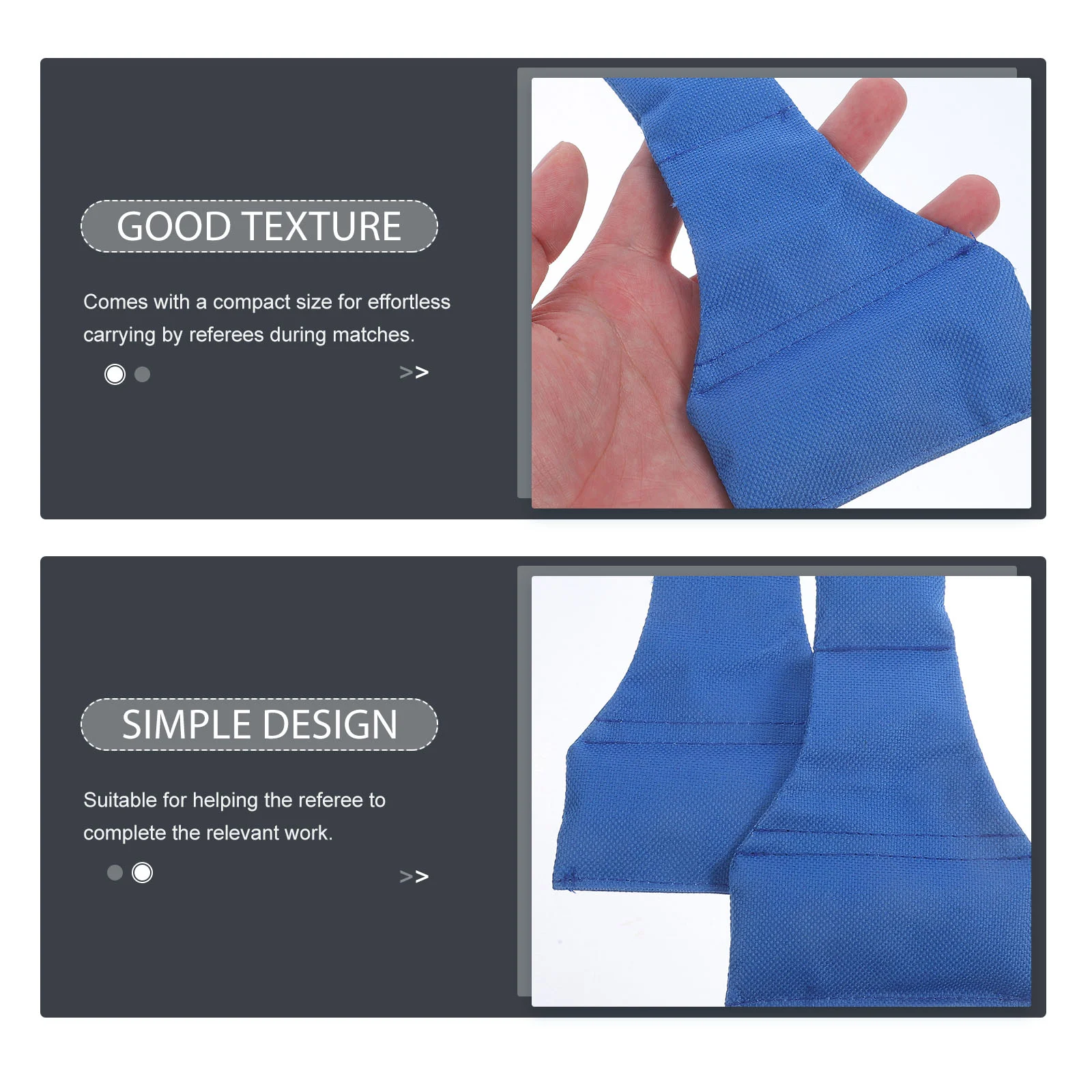 2Pcs Football Referee Bean Bag Throw Bag Portable Bean For Referee Souvenirs Team Sports Fabric Storage Gear