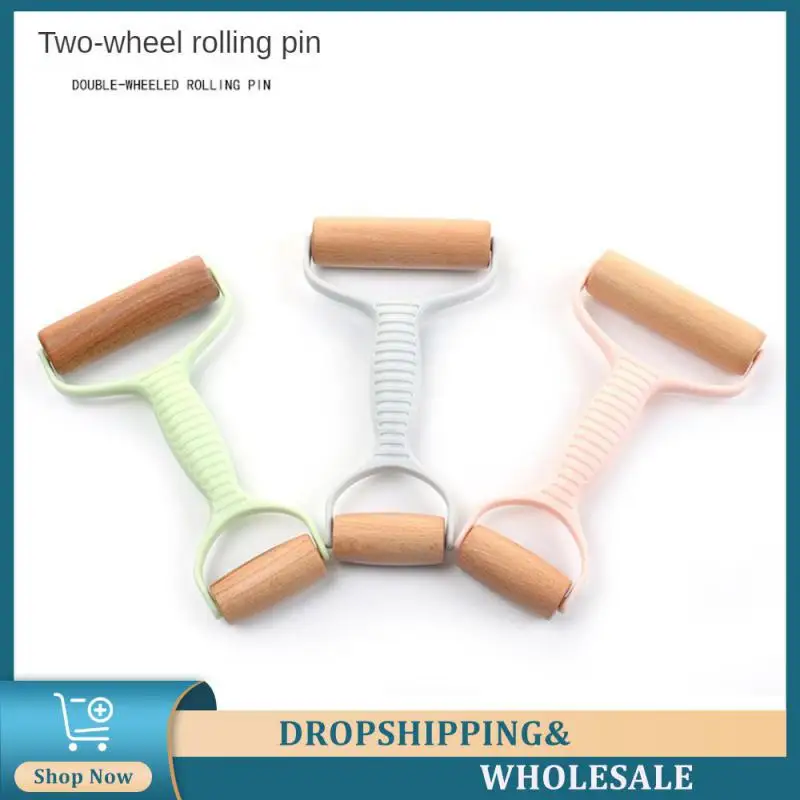 

1pcs Hand Dough Roller Pizza Kitchen Tool Pastry Fondant Cookie Dough Accessories Crafts Baking Fondan Wooden Rolling Pin