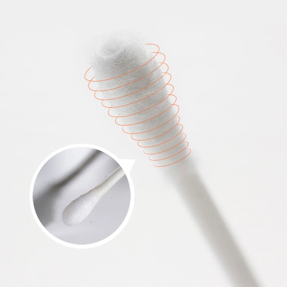 200pcs Cotton Stick Swab Baby Earpick Ear Wax Cleaning |
