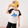 Kids Cotton T-shirt Game Smurf Cartoon Print Boy T-shirt Summer Casual Short Sleeve Baby Girl Clothes Kids T-shirt Top 1