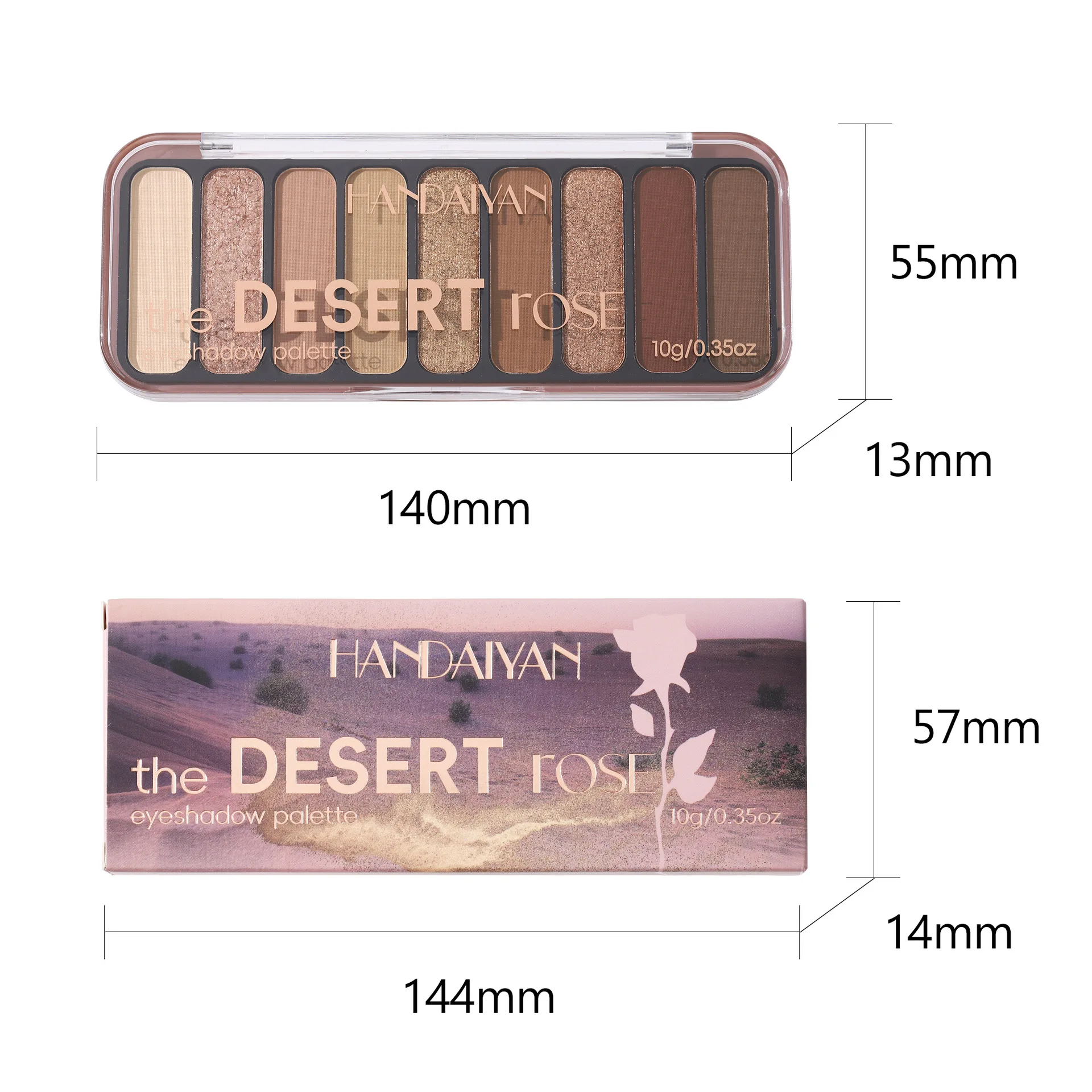 Glitter Eyeshadow Palette 9 Colors Pearlescent Waterproof Matte Shimmer Pigment Long Lasting Eye Shadow Makeup Cosmetic