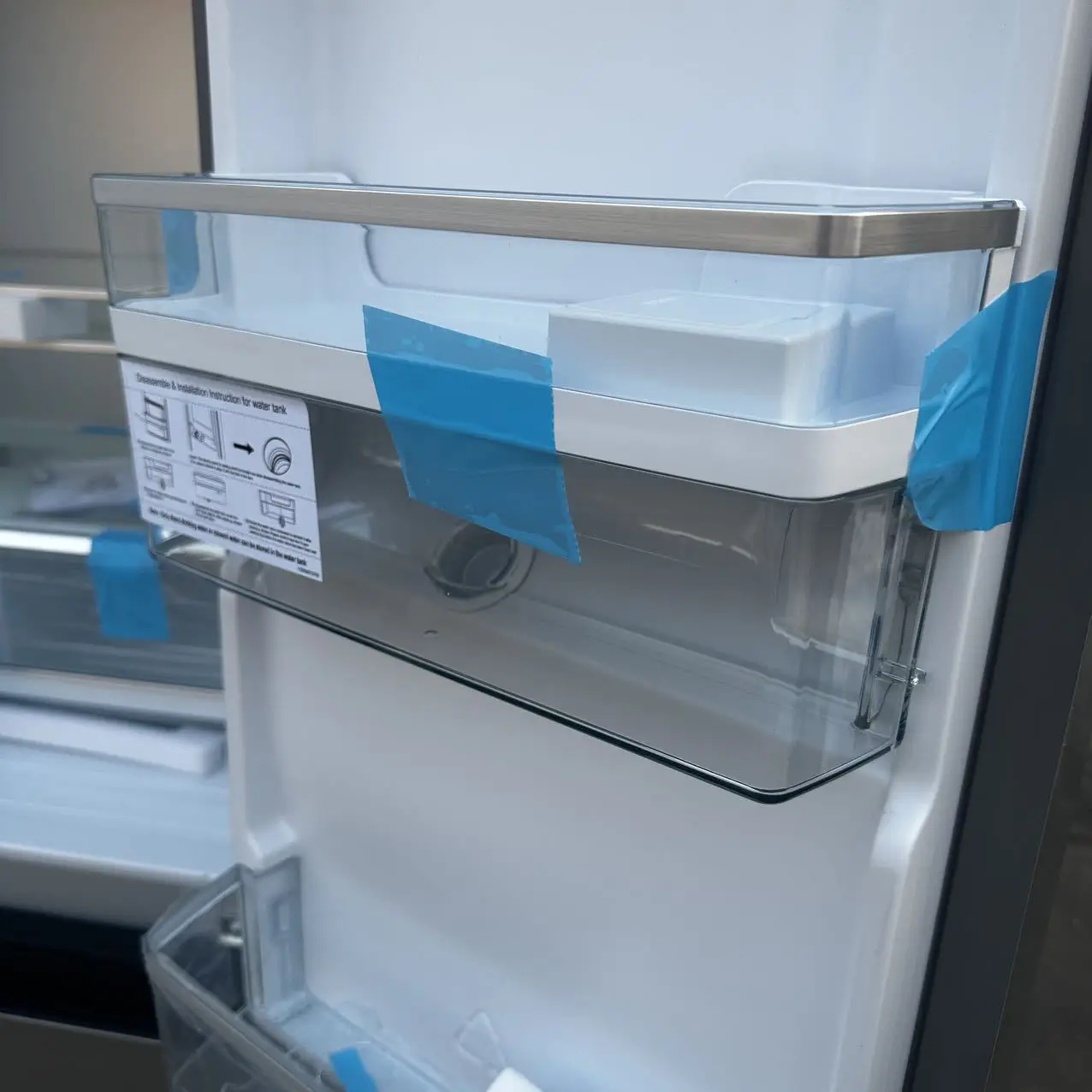 French Four Door Refrigerator With Water Dispenser Air Cooled Frost Free Large Capacity Household Fridge