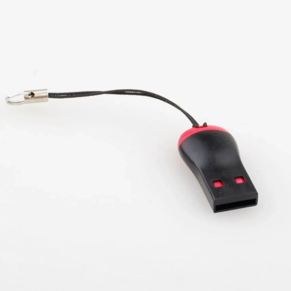 100pcs/lot Whistle USB 2.0 T-flash Memory Card Reader Micro SD TF Card Reader Adapter