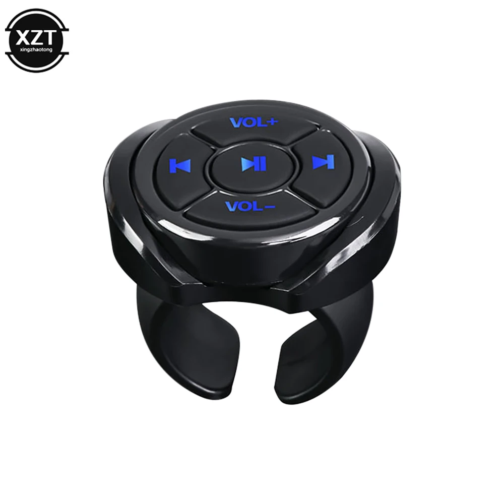 Wireless Bluetooth Remote Controller Media Button  Car Motorcycle Bike Steering Wheel Music Play for IOS Android Phone Tablet