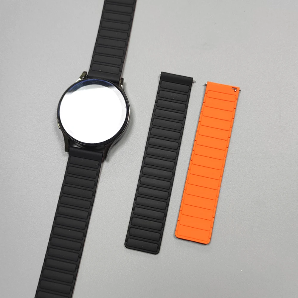 Premium 22mm Silicone Magnetic Replacement Strap - Stylish Bracelet