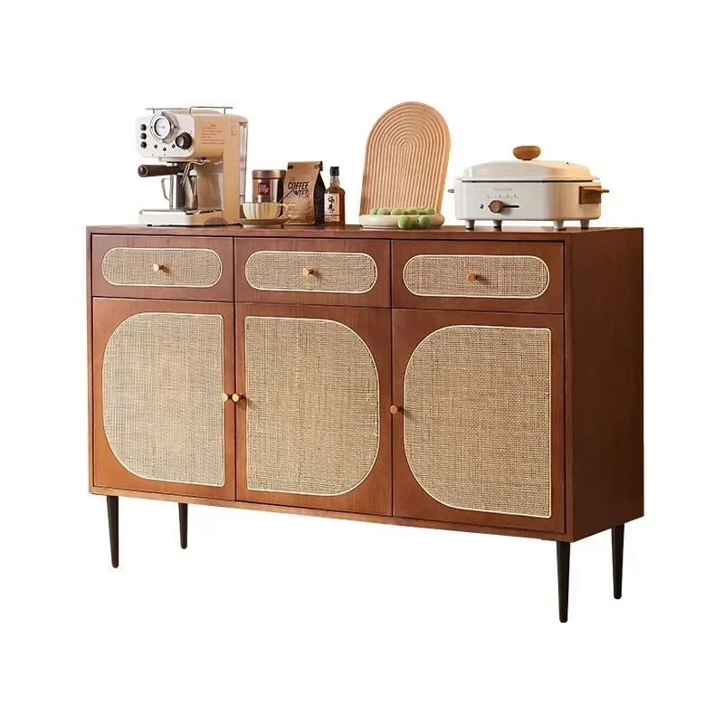 Rattan Solid Wood Sideboards Coffee Table Living Room Cabinet Display Drawer Storage Kitchen Cabinet Muebles De Cocina Furniture