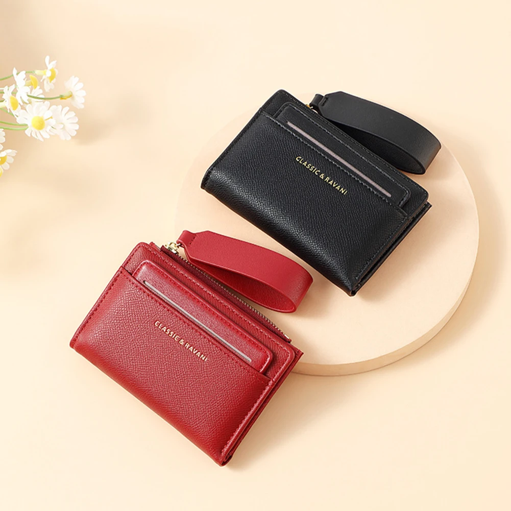 Stylish Womne's Wallet Multipurpose Portable With Card Slots With Lanyard Coin Purse For Women School Shopping Outdoor Travel 4
