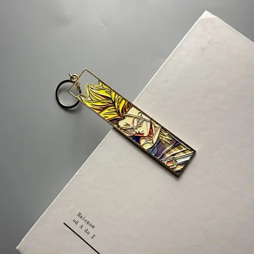 Anime Metal Hollow Out Keychains Bookmark Cute Jet Manga Fashion Bag Key Tag Jewelry Accessory Key Ring Holder Gift Anime - Image 7