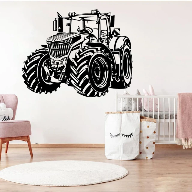 Off-Road Traktor Vinyl Wand Aufkleber Bauernhof Traktor Wand Aufkleber  Kinder Zimmer Spielen Zimmer Off-road Auto Lkw wand Aufkleber Bauernhaus  T2370 - AliExpress