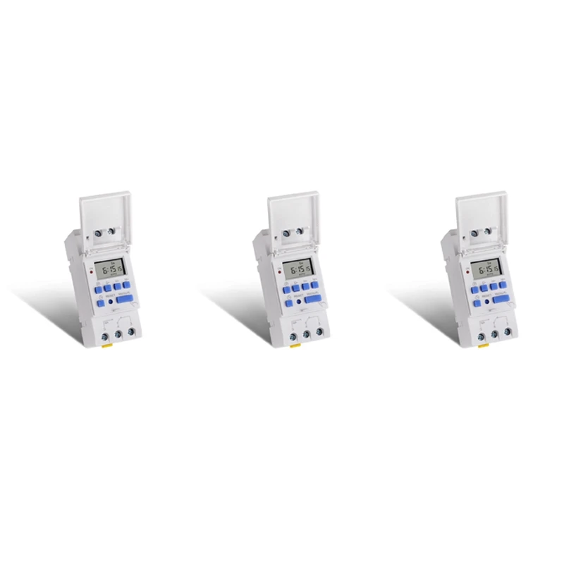 

SINOTIMER 3X Electronic Timer, TM615-2 Timer Switch 7 Days 24 Hours Programmable LCD Time Relay-220V