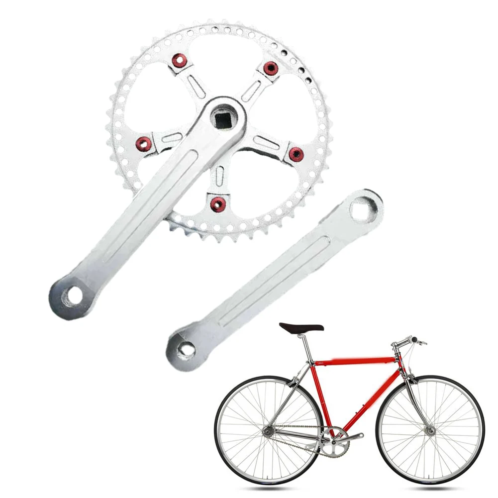 

46T 170mm Hollow Tech Single Chainring Bicycle Road Bike MTB Aluminum Alloy CNC Ultralight Crankset Chainset Bike MTB Aluminum