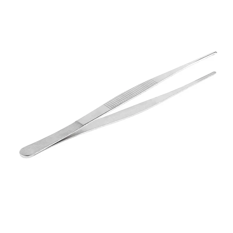 Stainless Steel 430 Anti-iodine Medical Tweezers Long Straight Forceps 12.5cm-30cm Straight Head Elbow Thicken DIY Tweezer Tools tweezer tool