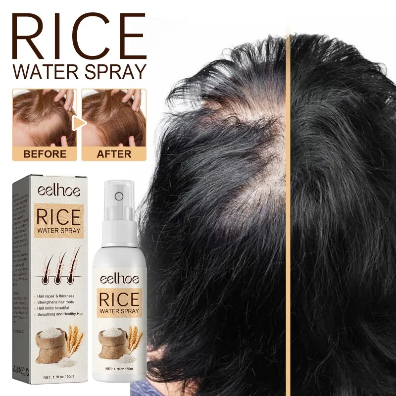 

Rice Dense Hair Spray Hair Fast Growth Serum Anti-Hair Loss Seborrheic Hair Loss Repair Deep Care Hair Texture Man Woman 50ML