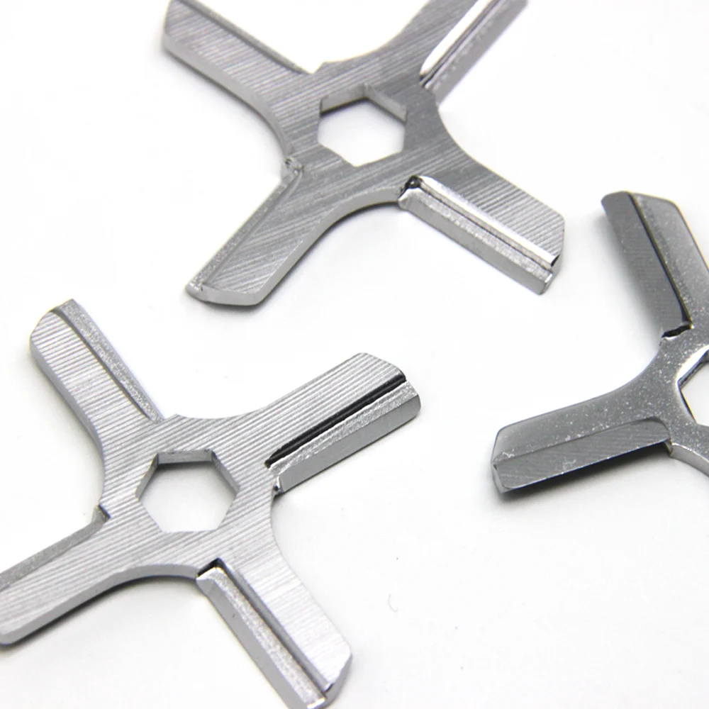 Meat Grinder Knife 3pcs Stainless Steel Mincer Blade With Hexagon Hole For Moulinex HV3 KRUPS F402 Daewoo International DI 1925