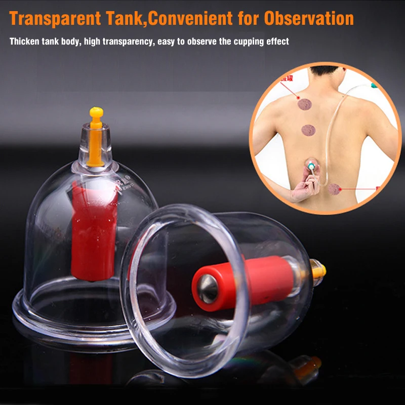 Household 32 Cans Chinese Vacuum Suction Cup Cupping Therapy Body Massager Non-glass Jars Set Acupuncture Cupping Massage Cups 5