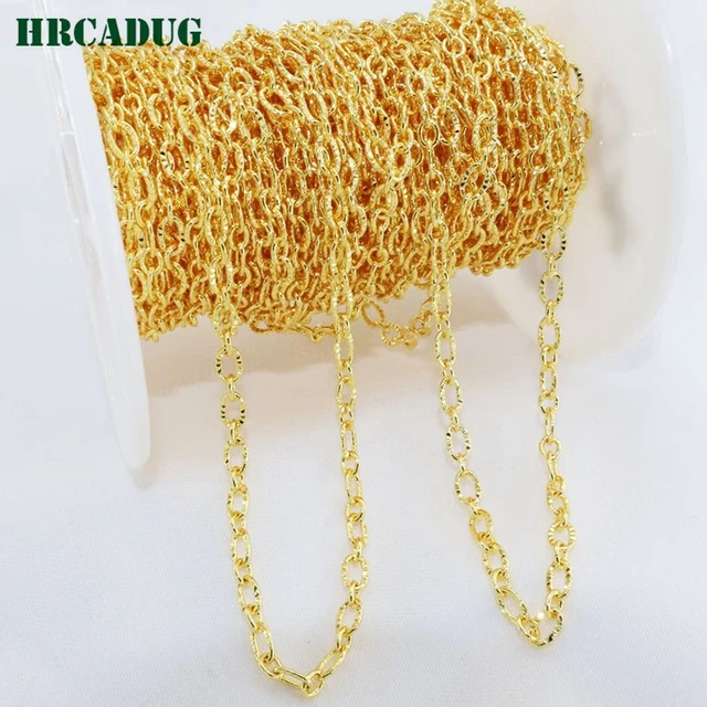 Gold Plated Chain Jewelry Making  18k Gold Chain Jewelry Making - 18k Gold  Plated - Aliexpress