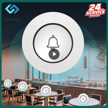 무선 리모컨 스위치 릴레이 리시버 미니 원형 단추 벽 패널 스위치, 스마트 알람 SOS 비상 초인종, 433MHz, 10A