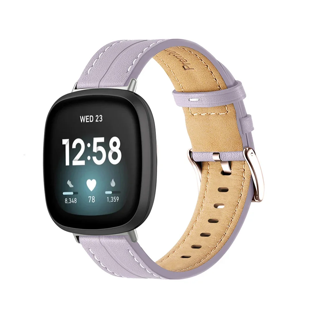 Premium Genuine Leather Smart Watch Strap with Pin Buckle