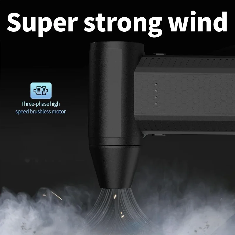 JKUOO Mini Air Blower Handheld Electric Turbo Jet Fan Brushless Motor Violent Blower Wind Speed 52m/s Industrial Duct Fan 2