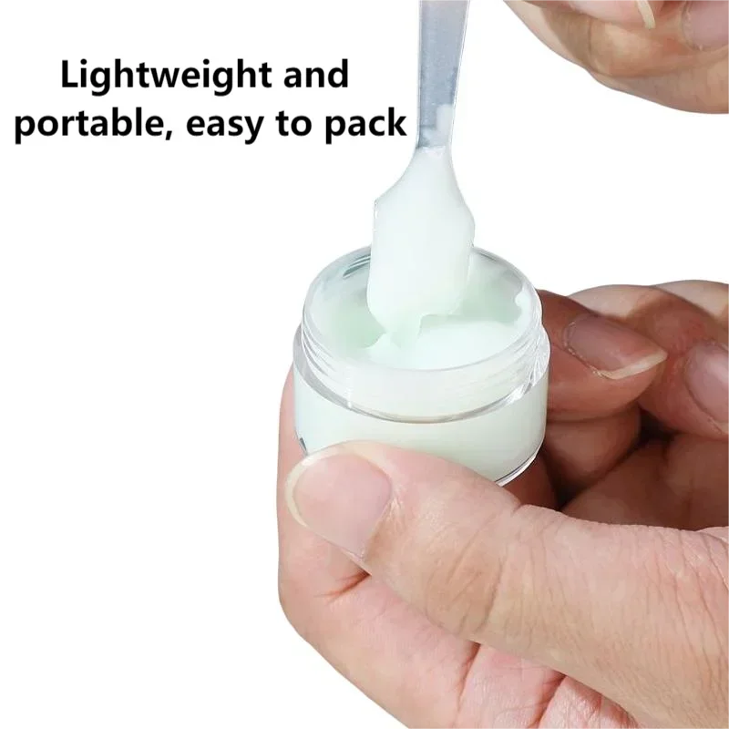 20pcs 30/50/60/80/100/150ml Plastic Empty Jars With White Lids Canister Face Cream Container Food Travel Bottle Home Supplies
