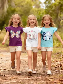 Girl's Cotton Tee Set 1