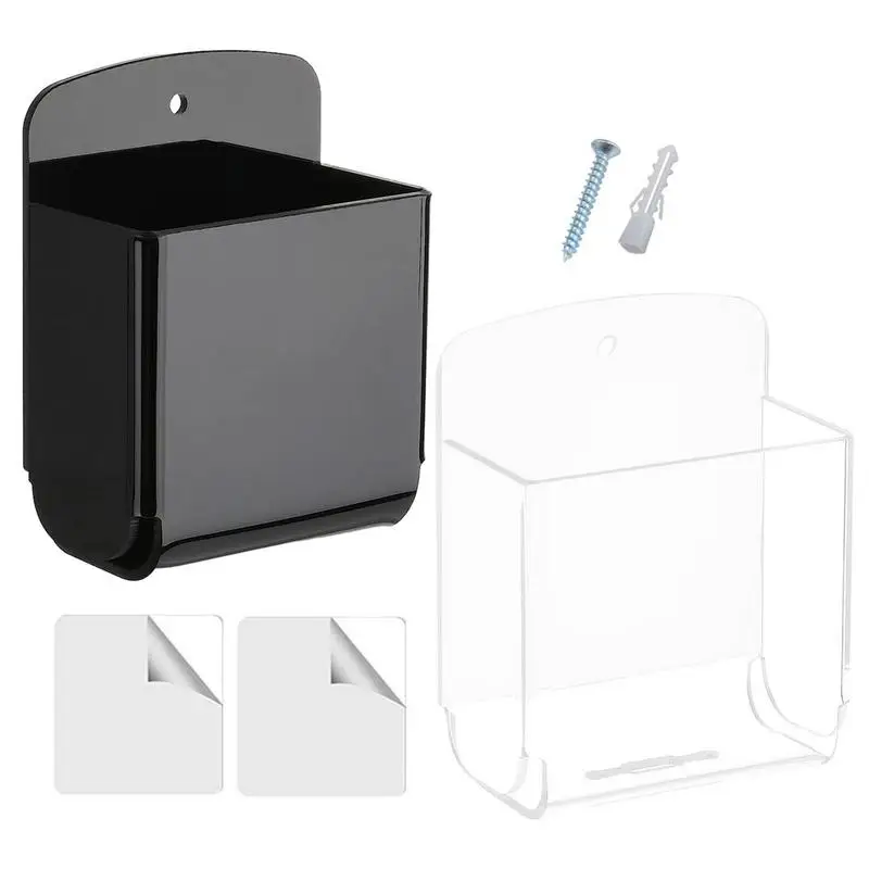 

Acrylic Remote Control Wall Holder Universal Wall Pen Rack Multifunctional Remote Control Storage Container For Home Office Shop
