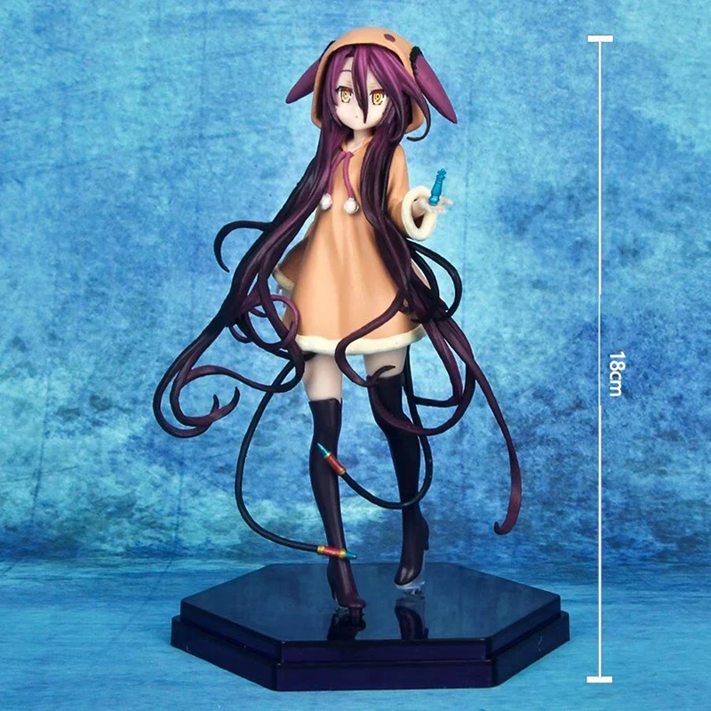 18cm No Game No Life:Zero Anime Figure Schwi Jibril Action Figure No Game  No Life Shuvi Dola Shiro Figurine Model Doll Gift - AliExpress