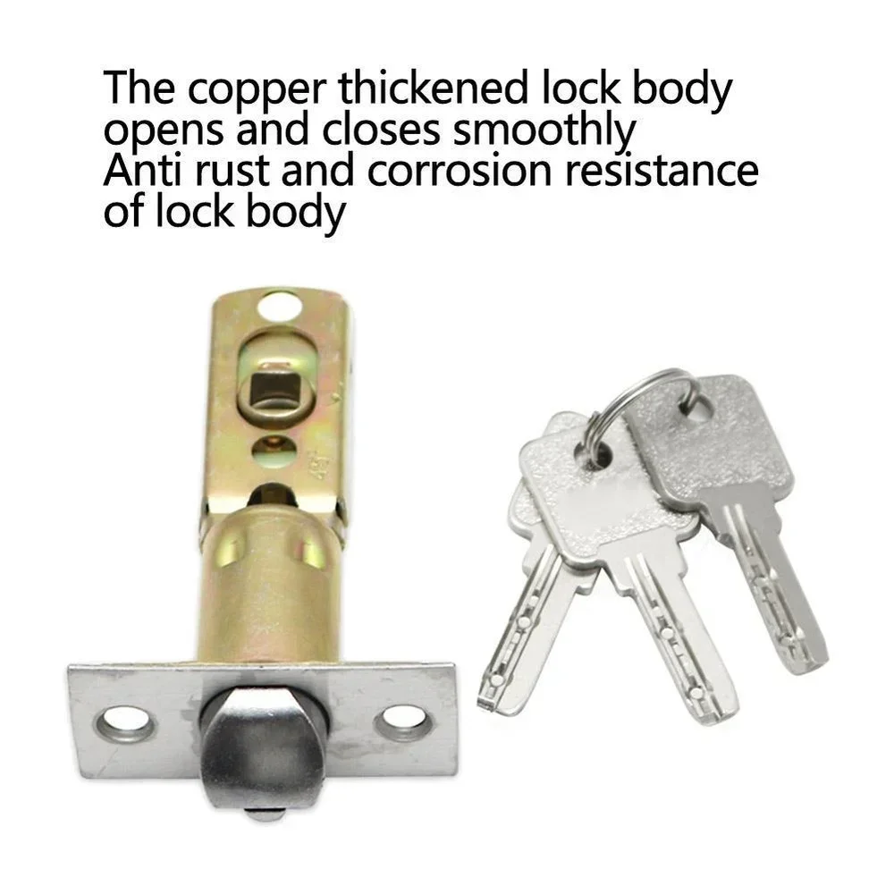 Heavy-Duty Interior Door Handle Locks with Core/Latch Safety Door Lock Accessories Durable Lock Handle Set for Home door lock