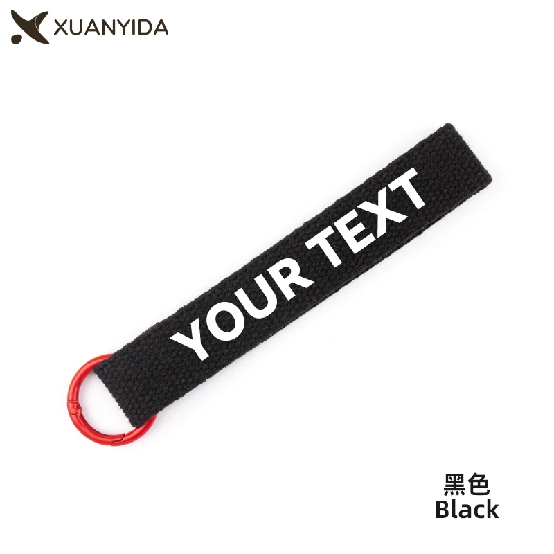 

Custom Embroidered Keychain Lanyard For Car Keys Holder Strap Keyring Custom Your Text Logo Name Tag Key Chain Backpack Pendants