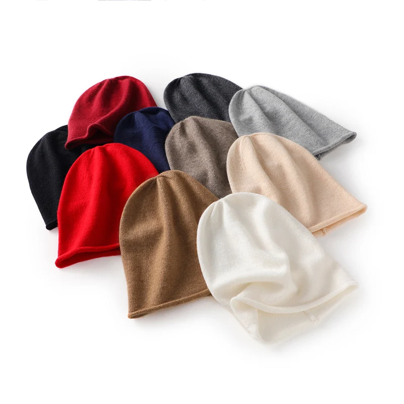 KOIJINSKY Women's Spring Autumn 35% Cashmere Knit Hat Suitable for Camping, Fishing, Golf and Other Occ 4
