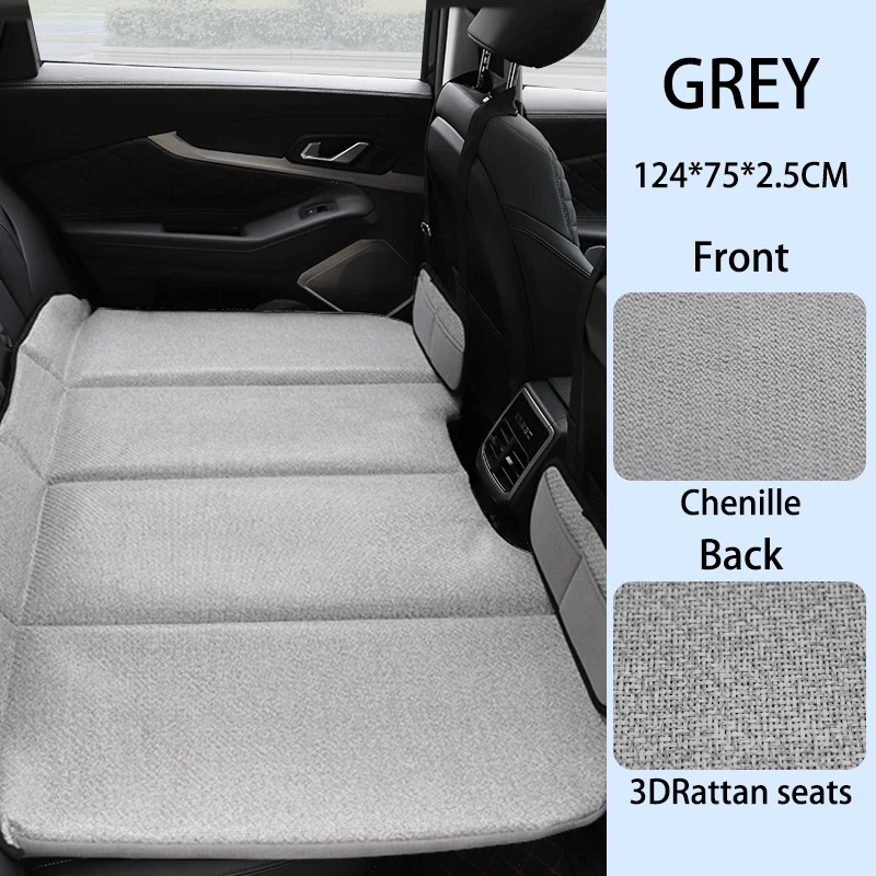 Universal Portable Folding Bed Car Rear Mattress Simple Travel Bed Double Sided Usable Sleeping Pad Summer Rattan Mattress