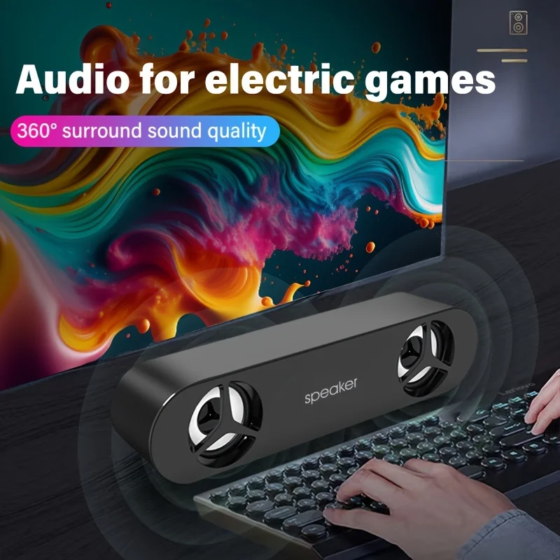 3D surround sound speakers Wired computer speakers Stereo subwoofer For laptop theatre TV assisted amplification