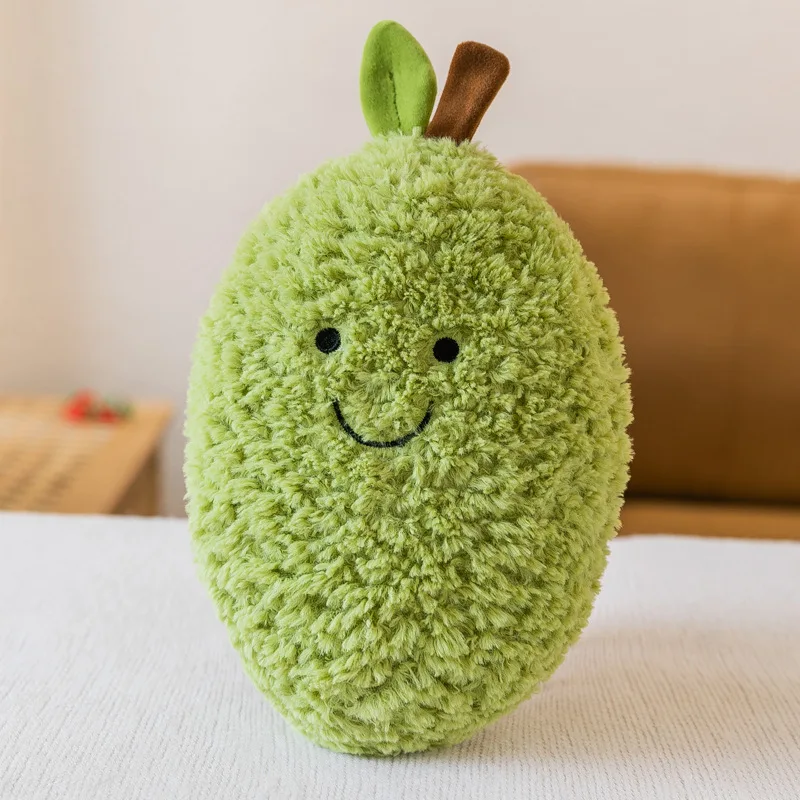 thumbnail image 1 of Juguetes de peluche de la serie de frutas y verduras: sandía, fresa, aguacate, zanahoria y champiñones, decoración para el dormitorio, regalo de cumpleaños para niños, 1 of 5