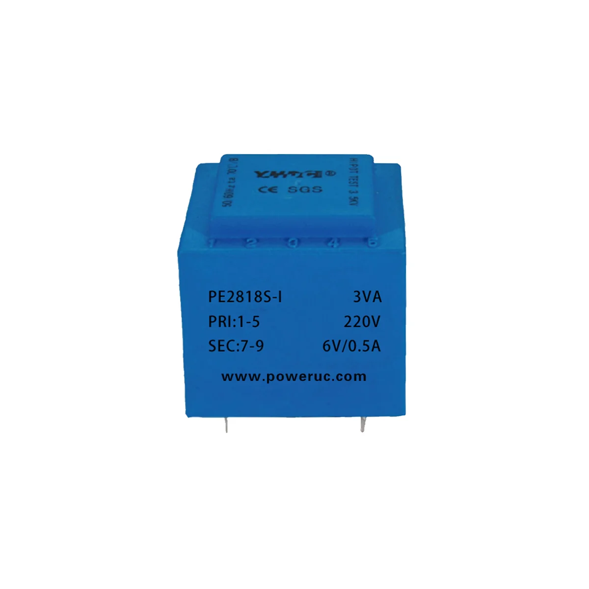 Power Transformer YHDC PE2818S-I Power 3VA 220V / 6V/ 7.5V /9V /12V /15V /18V /24V Encapsulated Transformer For PCB Mounted Isolation