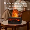 Home Air Essential Oil Aromatherapy Humidifier Flame Automatic Aromatherapy Machine With LED Light Remote Control 4