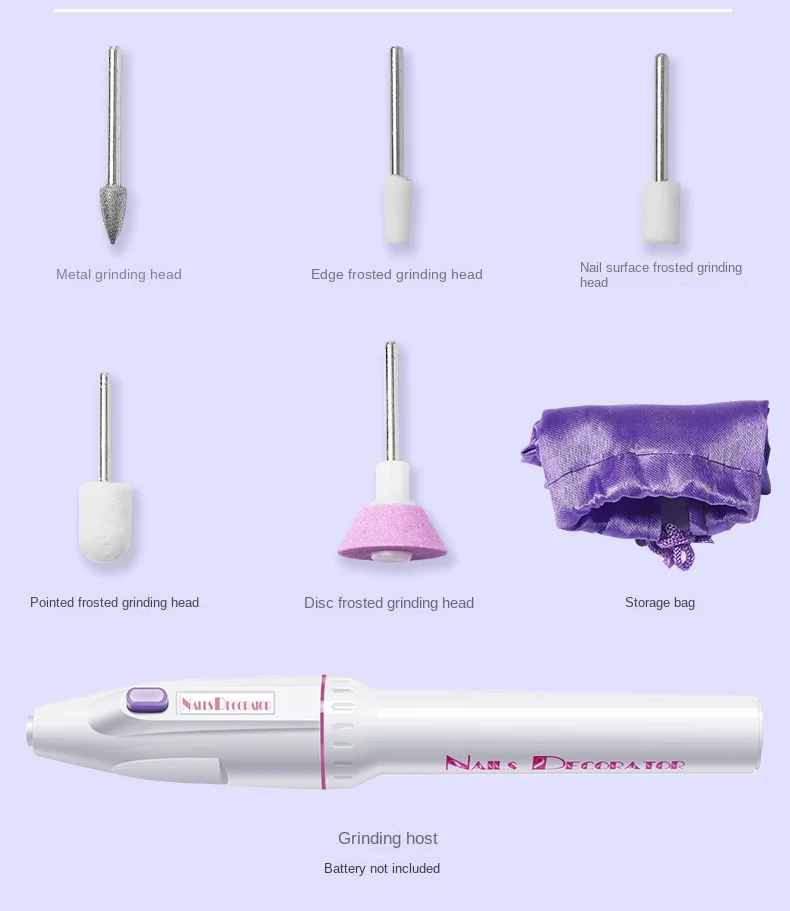 Description Picture 3 of item5 In 1 Professional MINI Electric Nail Drill Kit Manicure Pedicure Grinding Polishing Nail Art Sanding File Pen Tools Machine