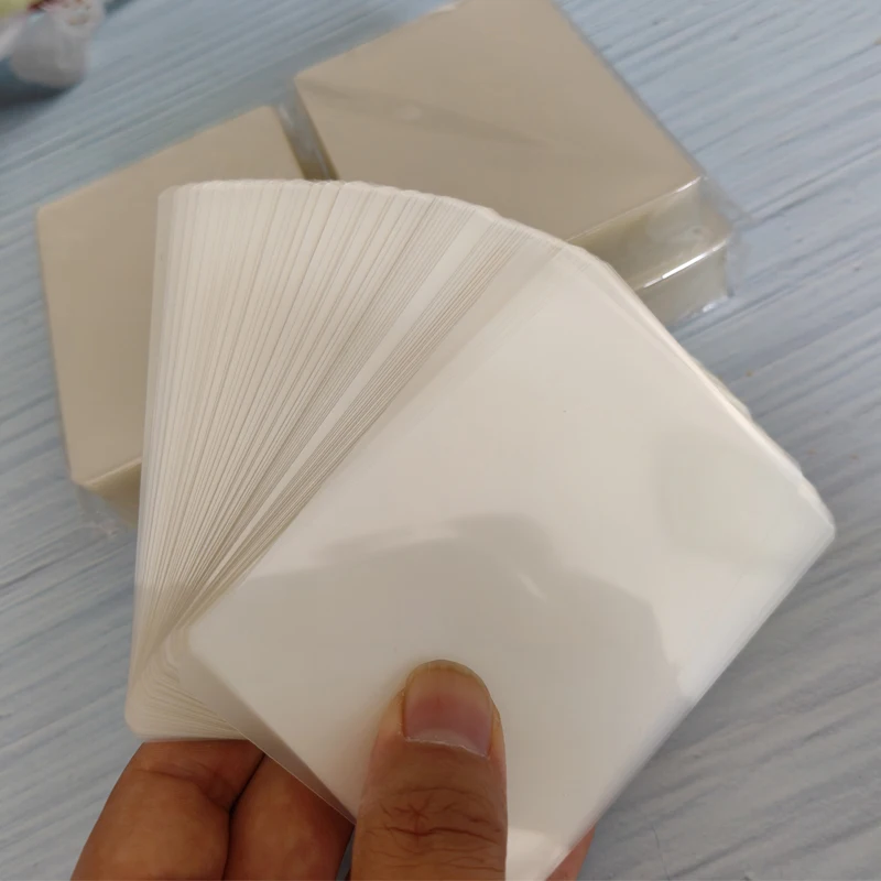 Mini Thermal Laminating Pouch 500pcs 3" 95x66mm 100 Mic Clear Laminate Sheets Photo Protect Cover Film For Lamination Writer