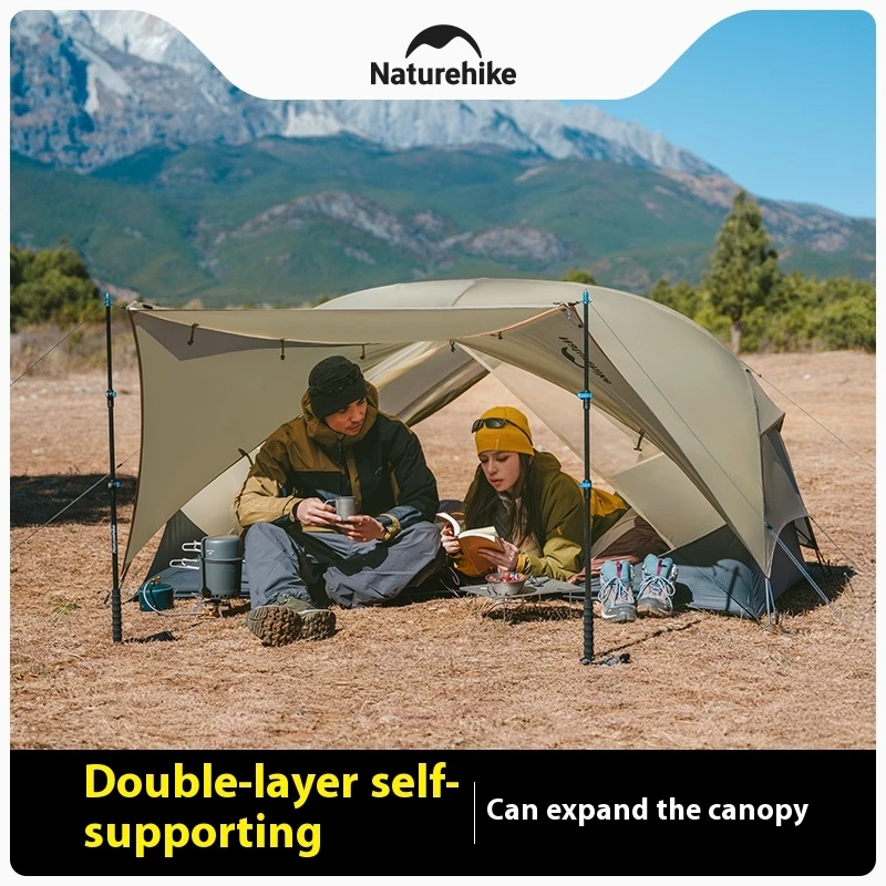 Naturehike Mongar UL Hiking Tent 15D Nylon 3 Season 1-2 People Ultralight Outdoor Double Layer Waterproof Camping Tent