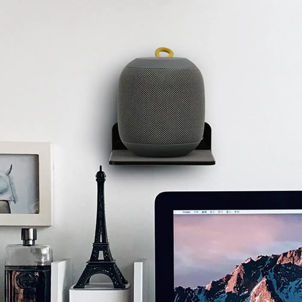 

Wall Charging Rack Useful Strong Bearing Capacity Universal Mini Smart Speaker Bedside Storage Holder for Office