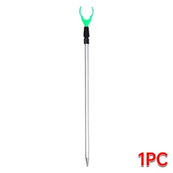 Retractable Surf and Ground Fishing Rod Stand, 1 - 5 Pack (Green 80 cm)