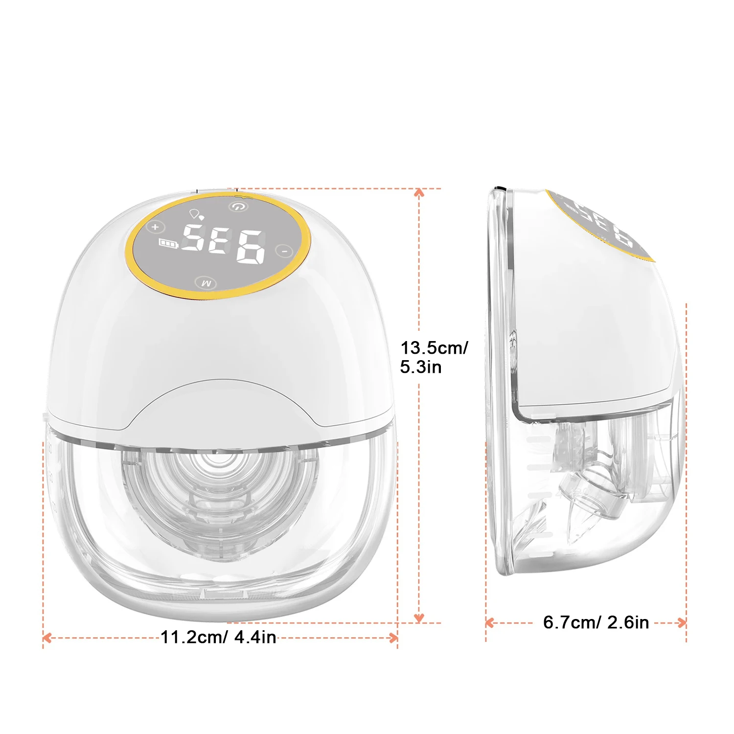 Wearable Electric Pump 3 Modes 9 Suction Levels Hands Free Breast Pumps Milk Collector Painless And Low Noise_voghion.com