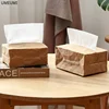 Creative pleated kraft paper waterproof tissue box modern designer storage napkin bag home desktop decoration 1