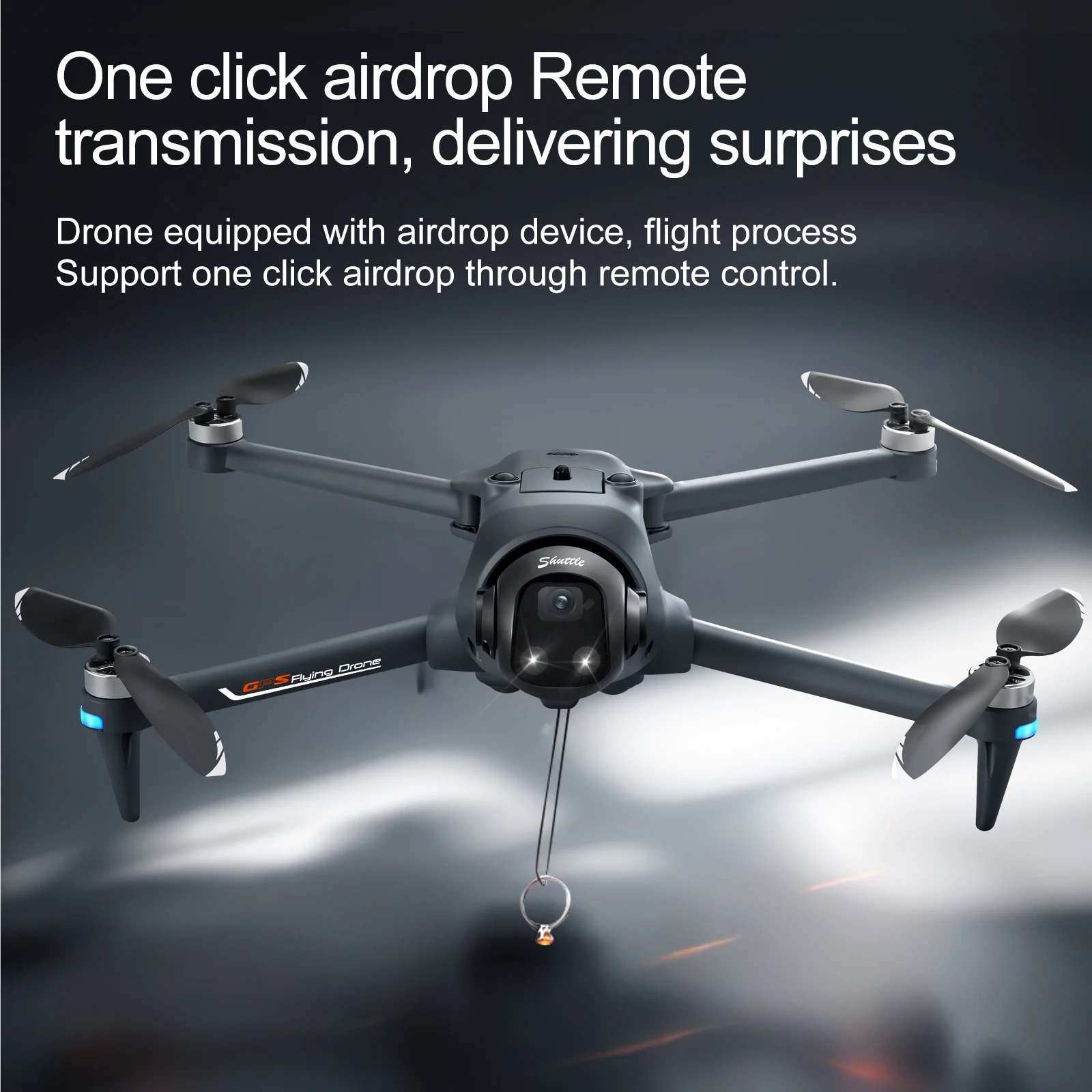 Drone GPS pliable 5G sans balais avec caméra HD 720P et retour automatique