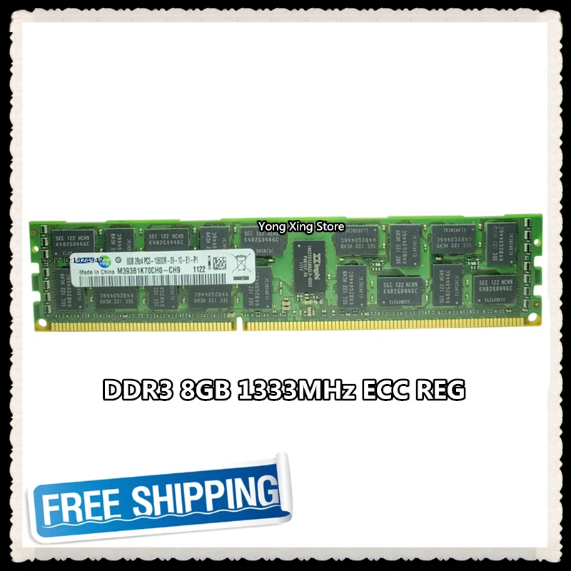 

DDR3 8GB 16GB server memory 1333MHz ECC REG DDR3 PC3-10600R Register RDIMM RAM 240pin 10600 8G X58 X79 motherboard use