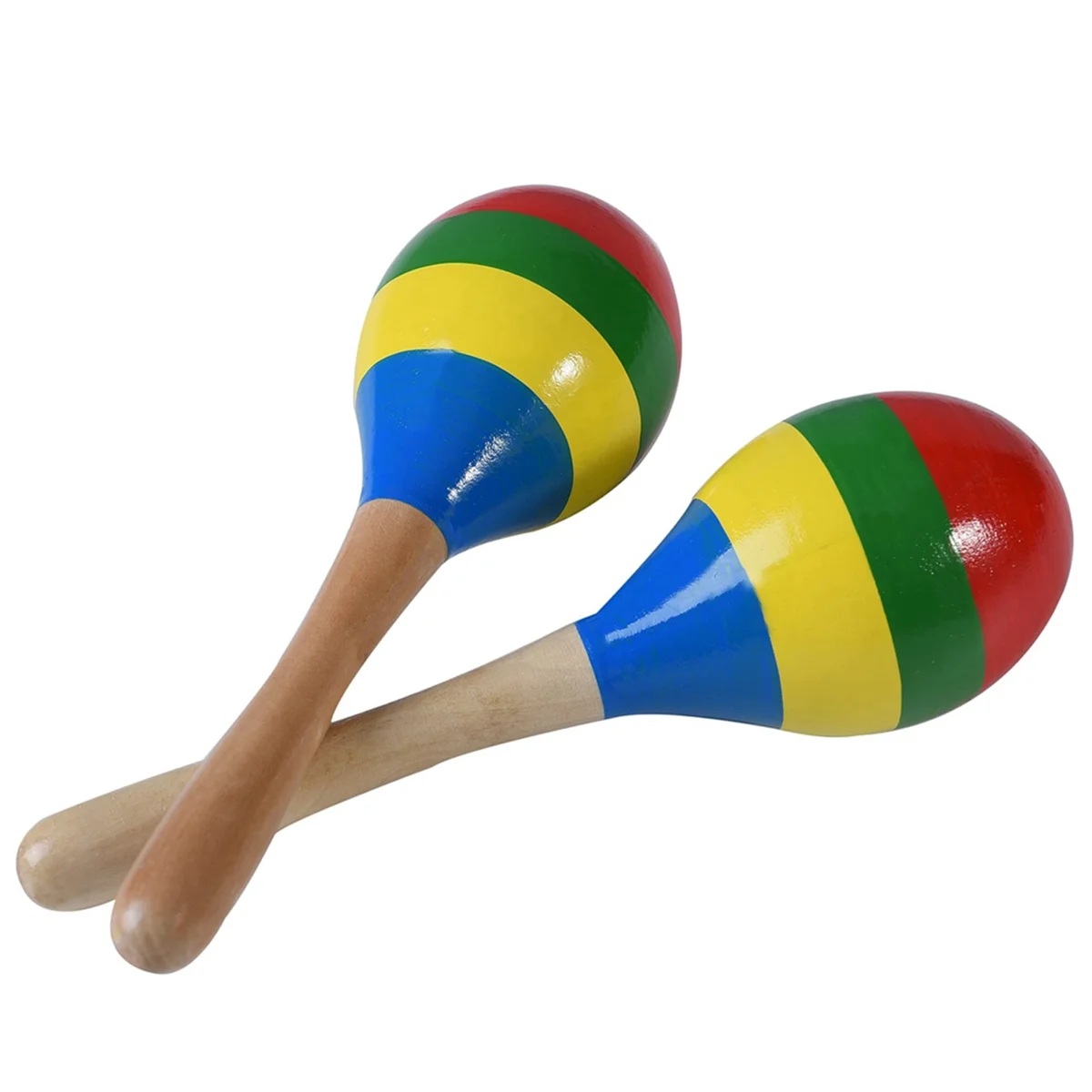 

Перкуссионные погремушки для рук Maracas, деревянный шейкер для румбы, музыкальный инструмент для детей и взрослых, набор из 2 шт.