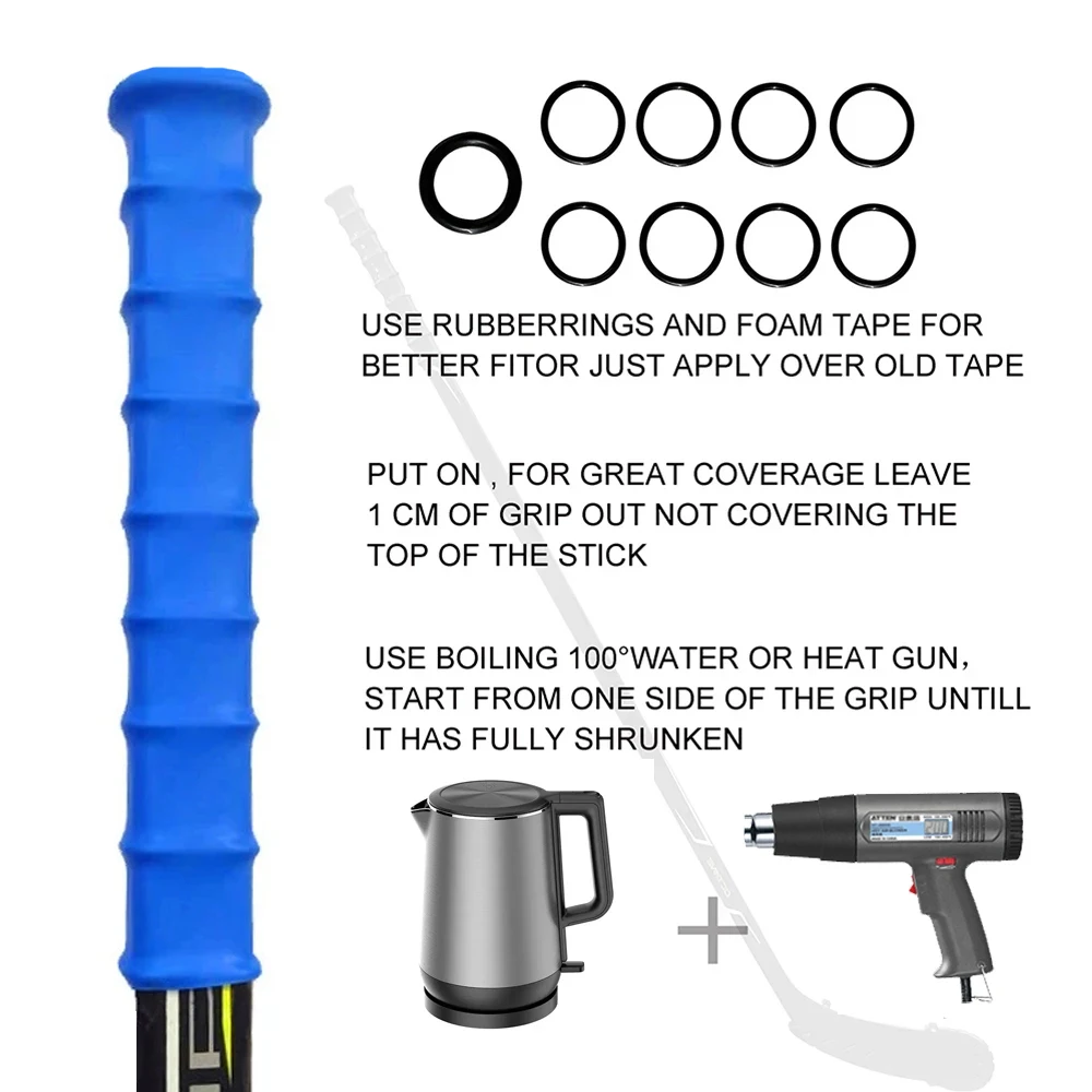 Hockey Tape Hockey Stick Grip 6 Color Hockey Stick Grip Heat Shrinkable Sleeve Ice Hockey Grip Tape Stick Tape Heat Shrinkable Sleeve