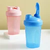 Sport Shaker Bottle 400ML Whey Protein Powder Mixing Bottle Sport Fitness Gym Shaker Outdoor Portable Plastic Drink Bottle 3