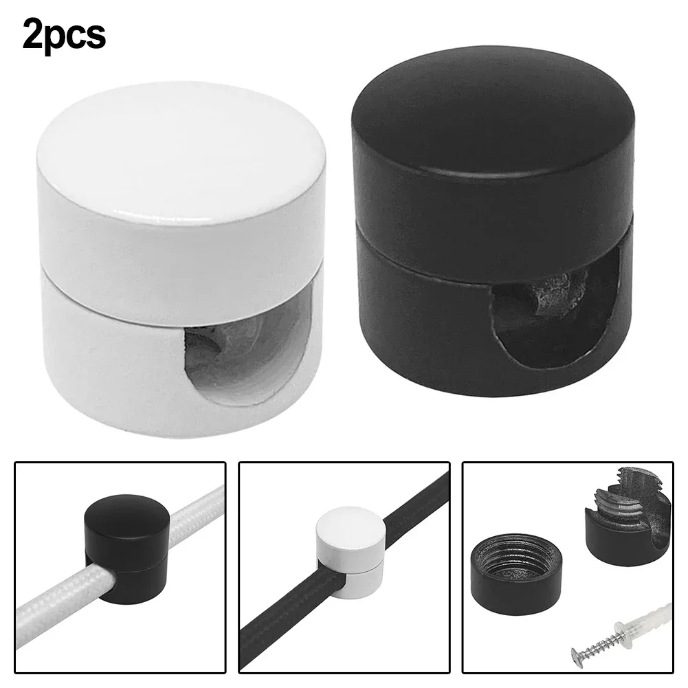 2PCS Ceiling Lights Cable Holder Mounting Wall Ceiling Pins Textile Cables Screw Expansion Tube Light Accessories lamp holder lamp bulb holder lamp base
