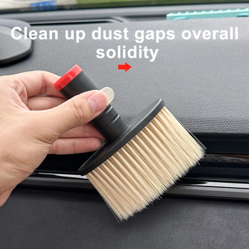 Car Cleaning Brush Multifunctional Soft Bristles Auto Air Outlet Gaps Dust Removal Interior Duster Tool
